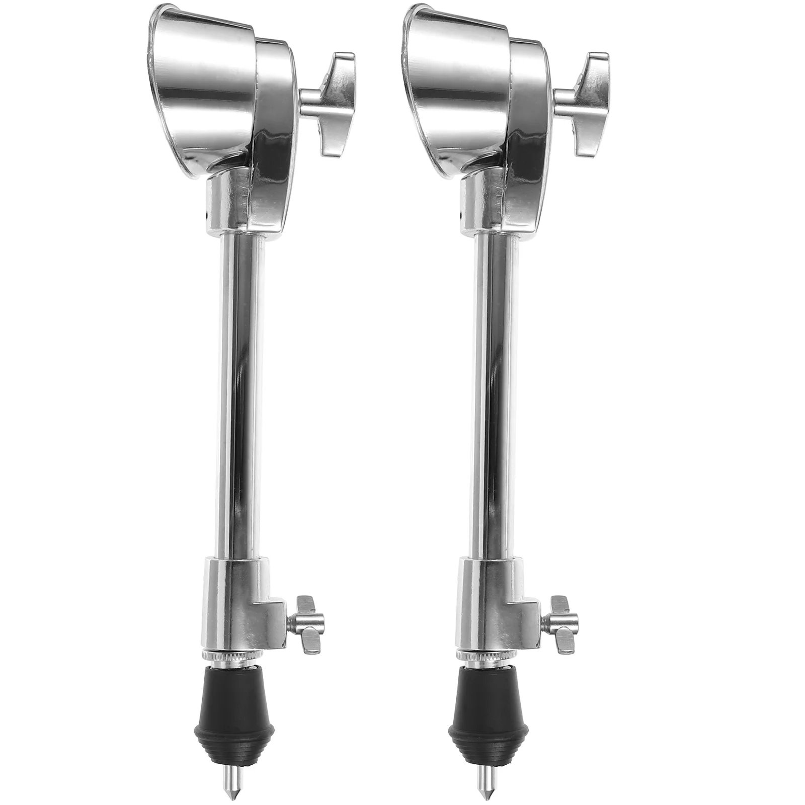 

2 Pcs Drum Kit Silver Accessories Creative Legs Metal Durable Stands