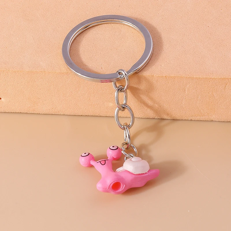 Niedlicher Tier-Schnecken-Schlüsselanhänger für Autoschlüssel, Souvenir, Geschenke für Damen und Herren, Handtaschen-Anhänger, Schlüsselanhänger, DIY-Zubehör – Detail 5