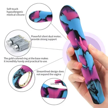 Rainbow Vibrators Funny Adult Toys Anal Sex Toy for Women USB Charging Fully Waterproof Dildo Sex Robot Girl Fashion Sex Shop 5