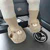 Autumn Winter Newborn Baby First Walker Fleece Warm Sneakers Soft Soled Anti-slip Shoes Toddler Cartoon Floor Socks Kids Boots 4