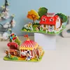 DIY Fidget Toys 3D Puzzle Paper House Kindergarten Early Education Puzzle Handmade Children's Elementary School Students 2