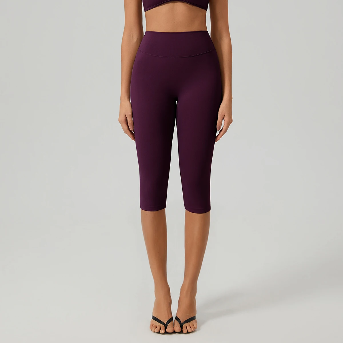 Hearuisavy Leggings Capri Femme Taille Haute Séchage Rapide pour Yoga, Entraînement, Gym, Fitness, Course à pied, Effet Push-up 3/4