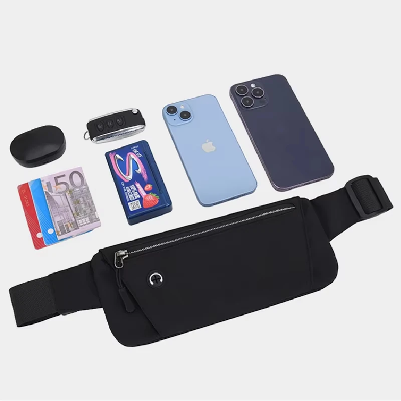 Running Waist Bag Sports Belt Pouch Mobile Phone Bag Men Women Waist Pack Lightweight Gym Sports Bag Waist Pack Adjustable Strap