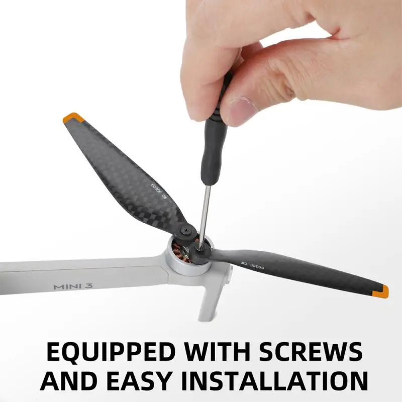 Drone Blade Wing Light Weight Carbon Fibre 6030f Drone Accessories Replacement Propeller High Hardness Low Noise For Dji Mini 3