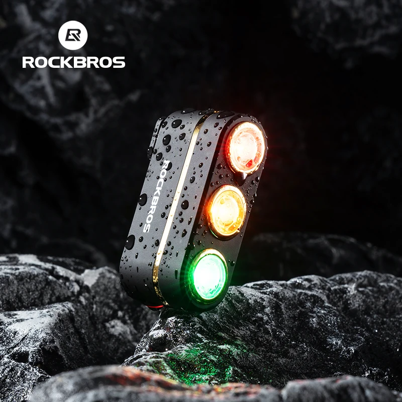 ROCKBROS Fanale Posteriore Bici – Impermeabile IPX6, Sensore Freno Magnetico, Ricarica USB Smart