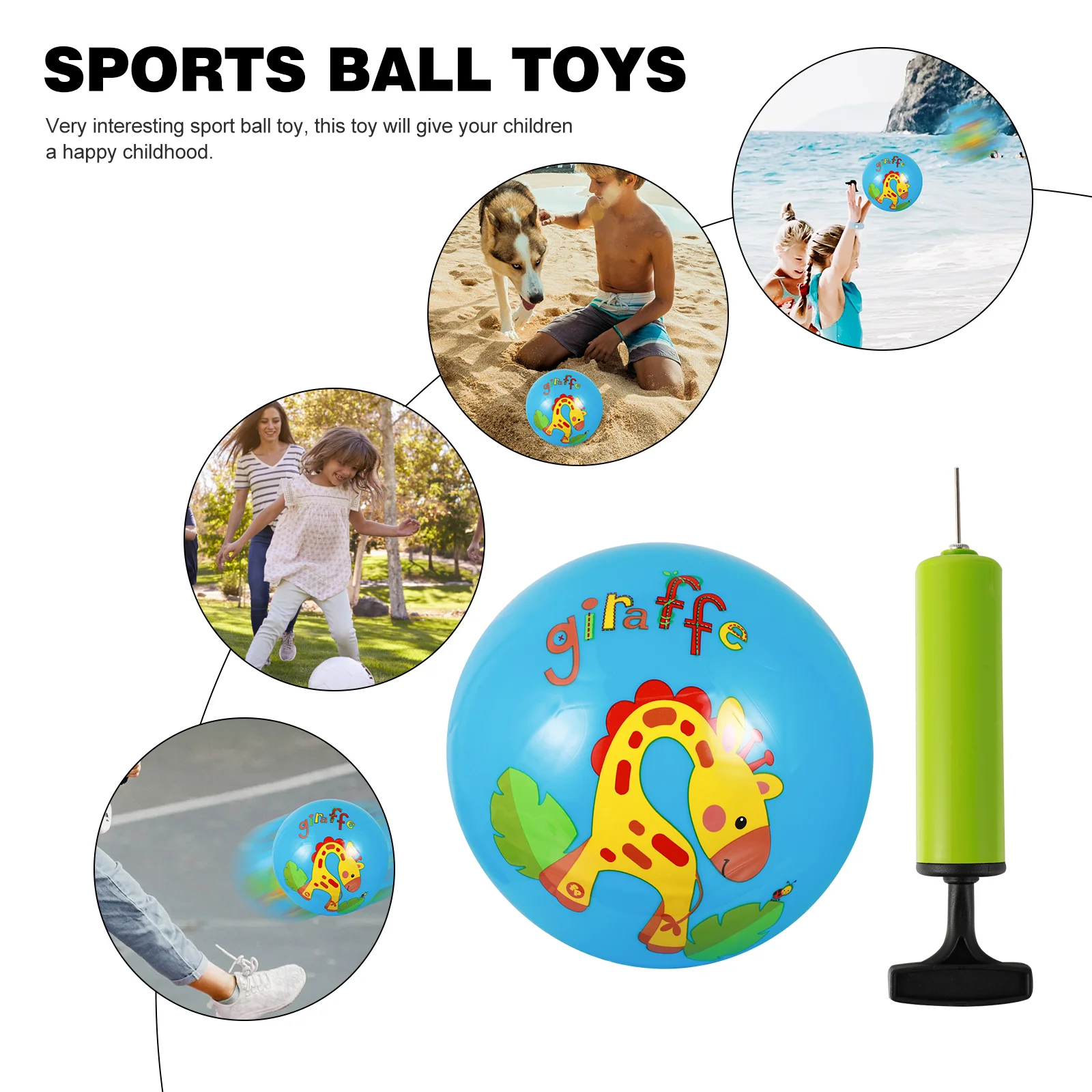 Children's Ball Toy Bouncy Balls Kids Outdoor Activity Gift Toys Playground Heavy for 2
