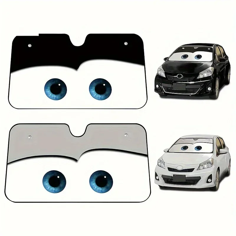 Car Car Window Windscreen Solar Protection 6 Colors Eyes Heated Windshield Sunshade Cover Sun Shade Auto R Car-covers