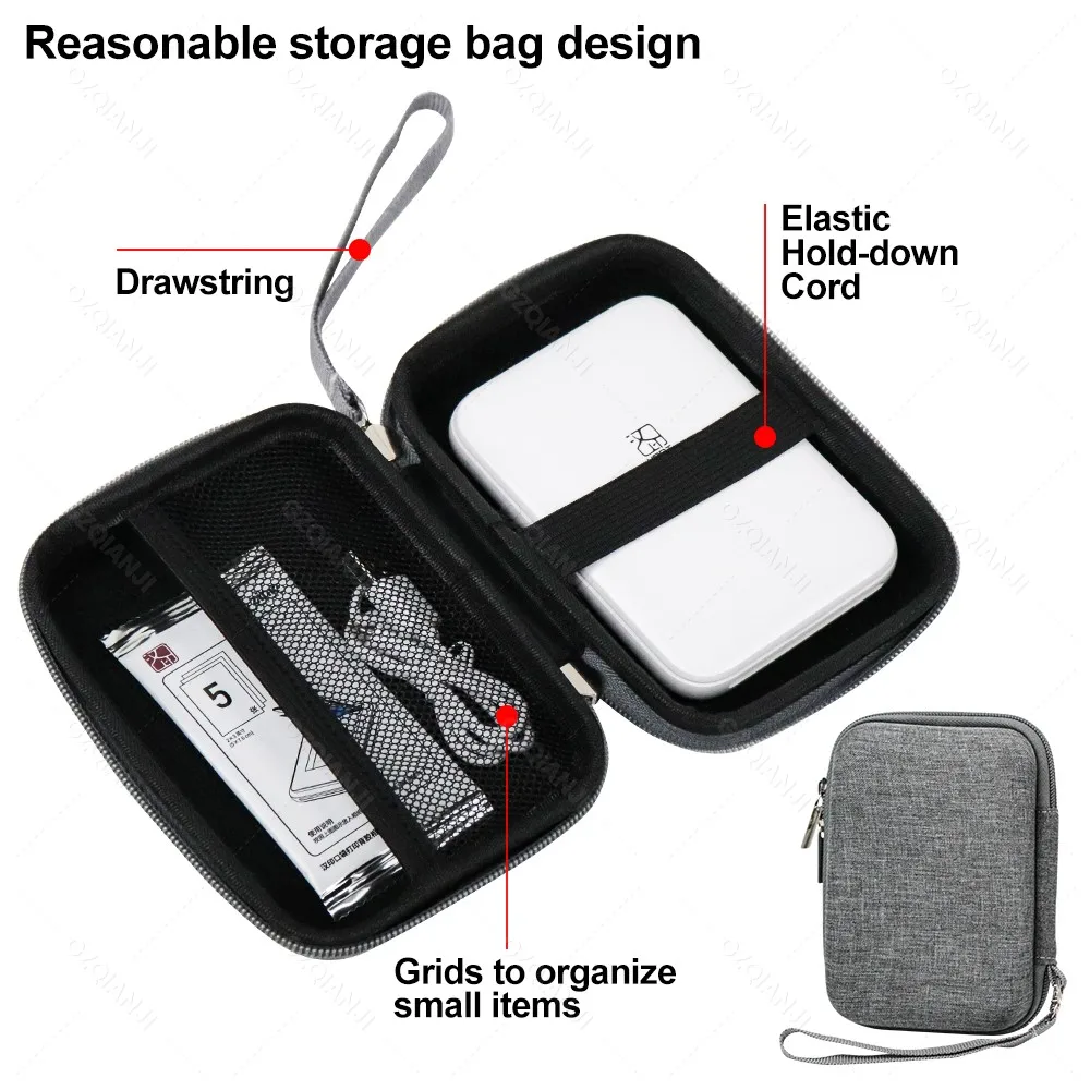 Pocket Wireless Color Photo Printer HPRT MT53 Zink Photo Paper 2x3inch Sticky-Backed & Transparent Photo Album Photo Cards / Bag