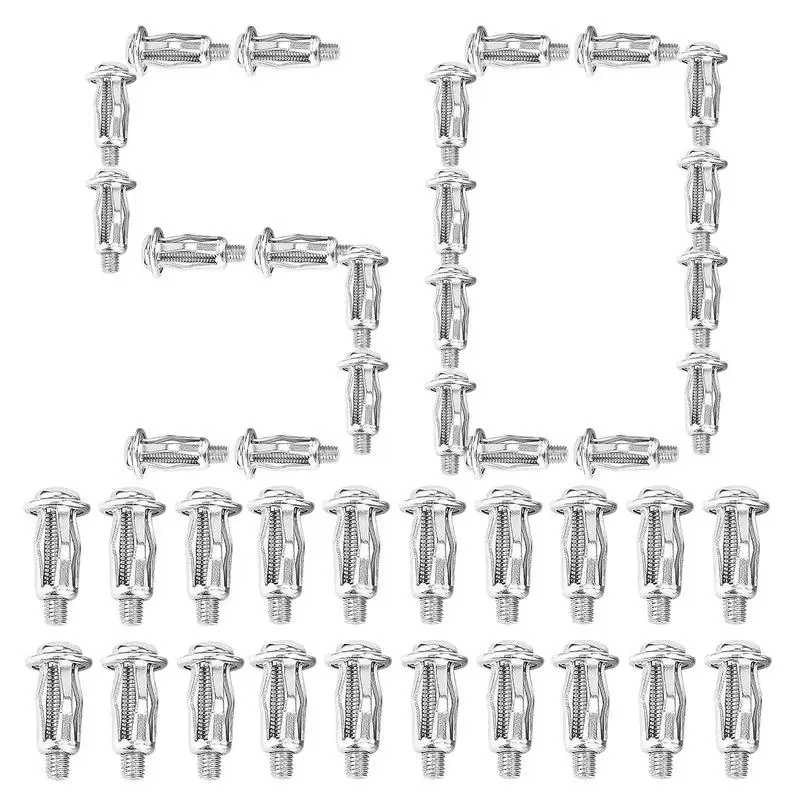 

Расширительная гайка 50 шт. винты для металлических винтов в сборе Аксессуар подходит для тонких мягких стен рекламных щитов лицензия на установку автомобиля