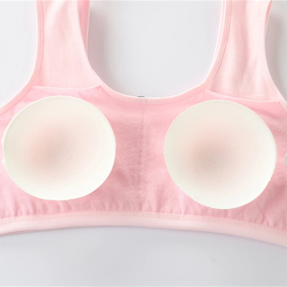 Small Vest Pure Cotton Bra Products Underwear For In The Development Period Of Elementary School Students 8-9-12-16 Years Old
