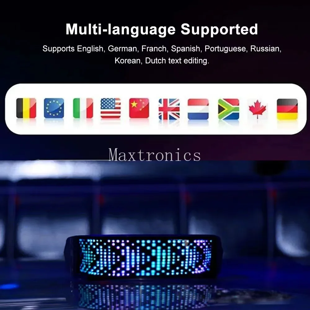 Led Luminous Glasses Bluetooth Full Color for Birthday Party Carnival Props Magic Scrolling DIY Text Display Screen Glasses led modules led module led glasses