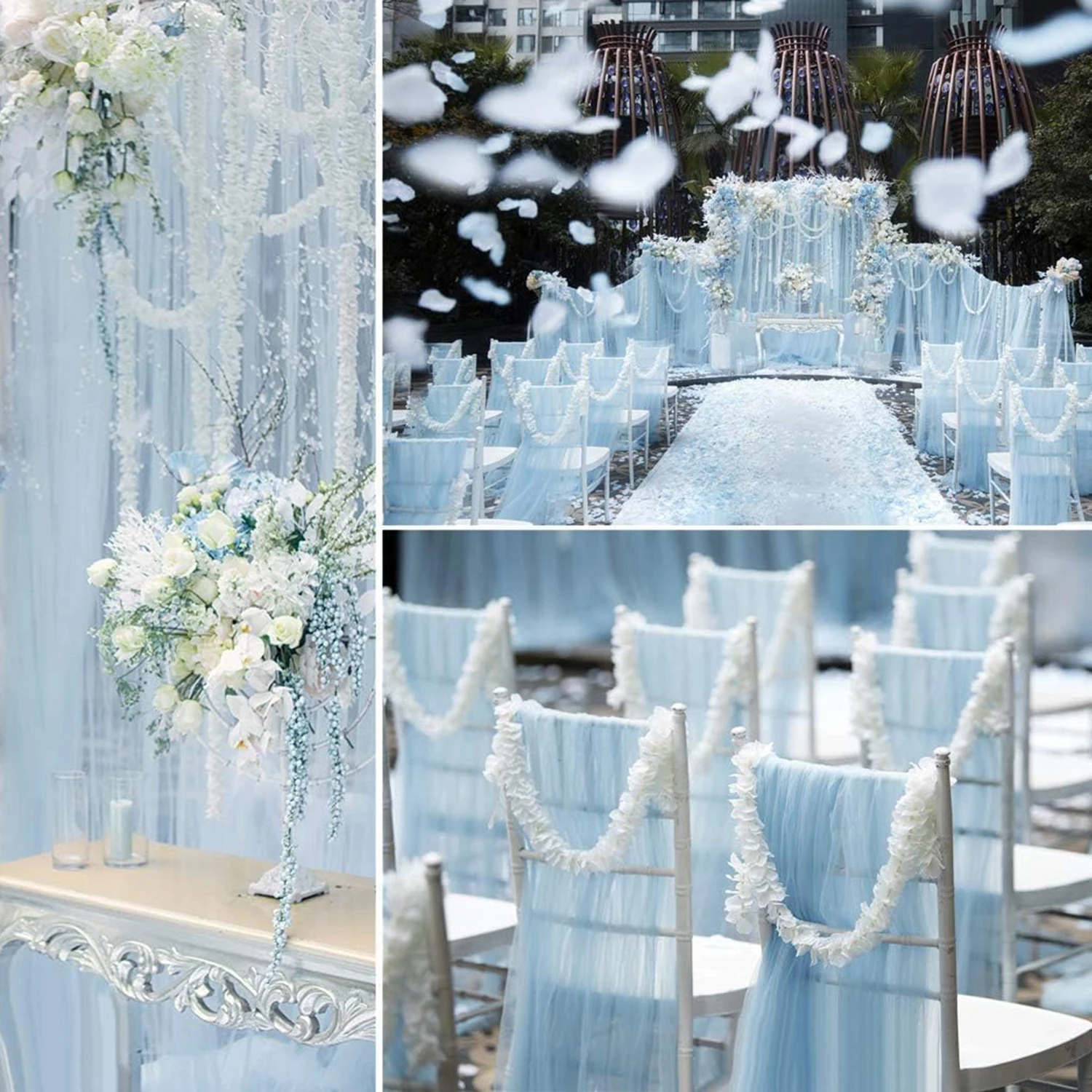 5/10 Stück 100cm Seiden-Kunstblumen Sakura-Girlande für Hochzeit, Garten, Bogen, Romantische Heimdekoration, DIY-Geschenke im Trend – Detail 9
