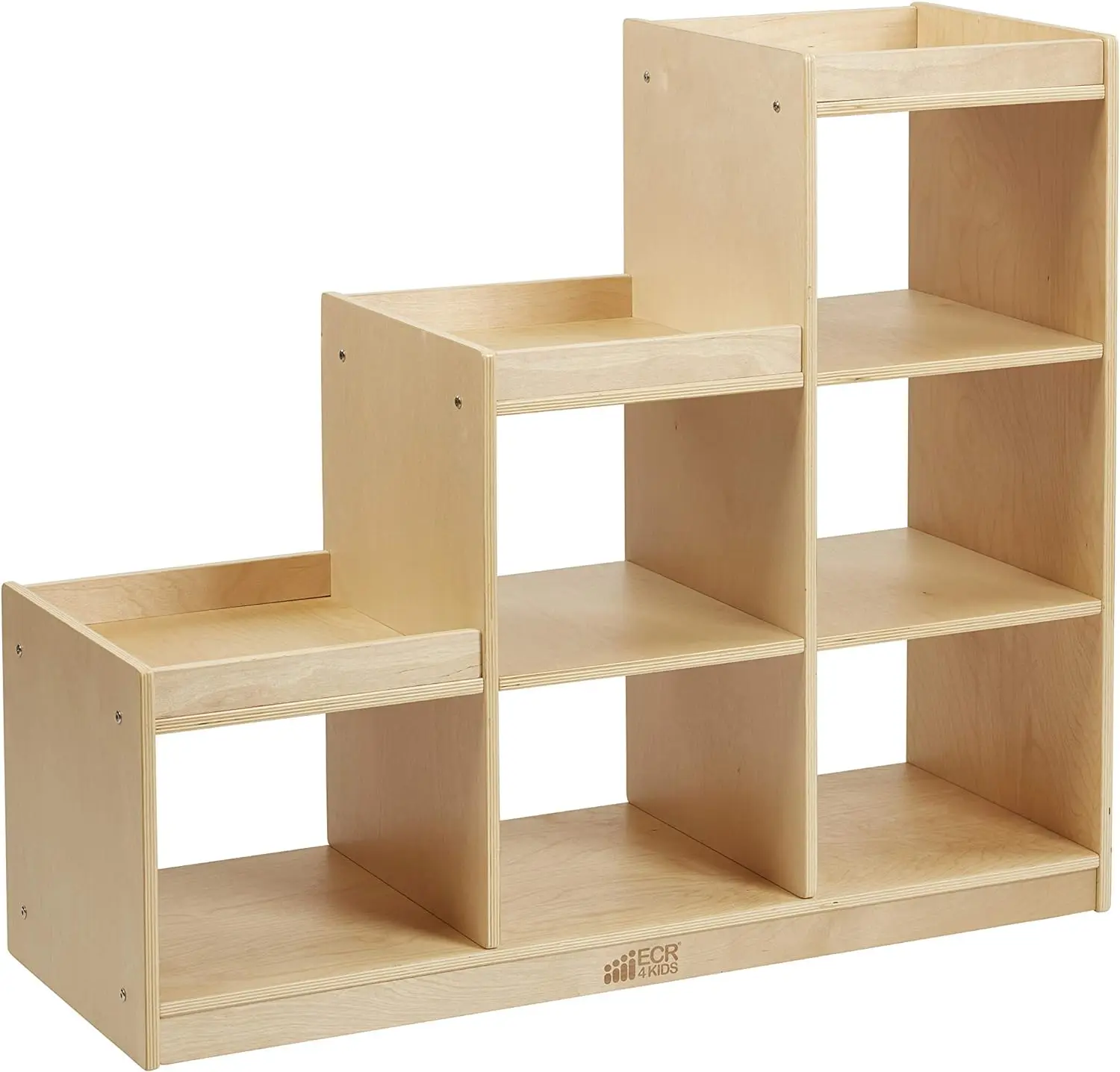 

ECR4Kids 3-2-1 Cube Storage Cabinet, Kids Furniture, Natural