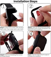 Verre + couvercle pour boîtier de montre Apple 46mm 44mm 40mm 45mm 41mm 42mm 38mm protecteur d'écran iwatch série 10 9 8 7 6 5 3 SE accessoires 6
