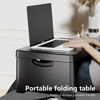Portable Laptop Desk Foldable Working Table Notebook Computer Holder Car Living Room Sofa Bed Reading Tools Plastic Folding Desk
