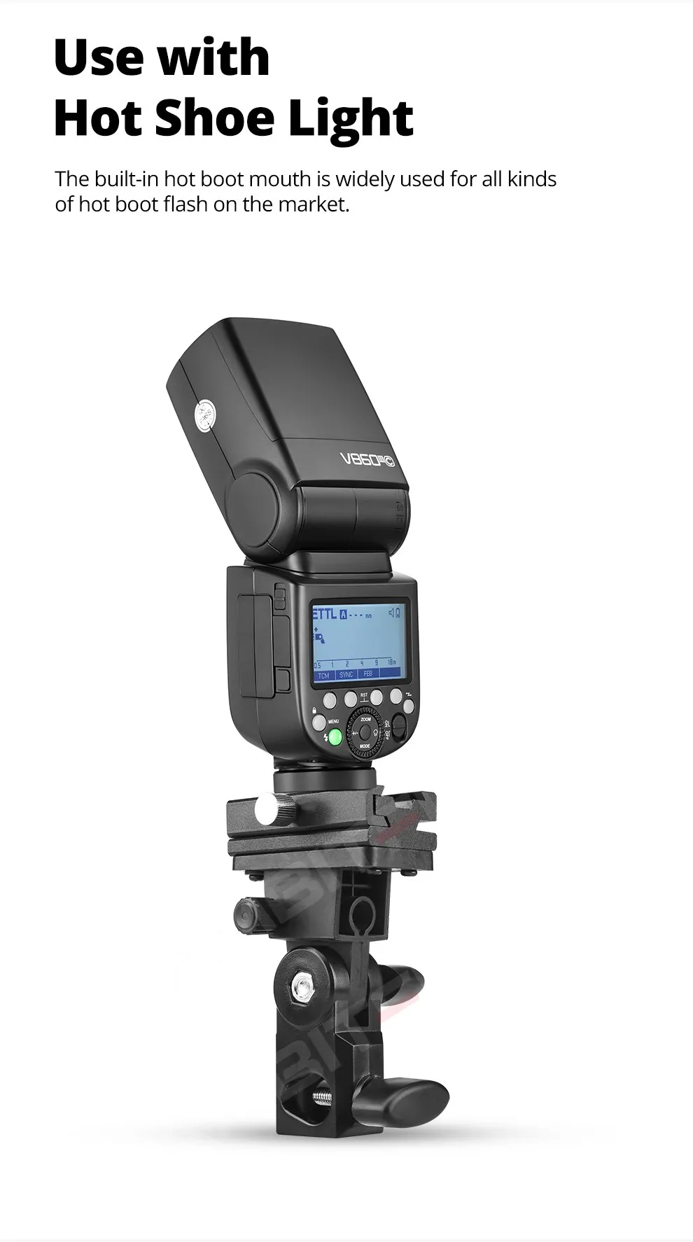 GODOX B Type  D Type  E Type AD-E Flash Hot Shoe Adapter Trigger Umbrella Holder