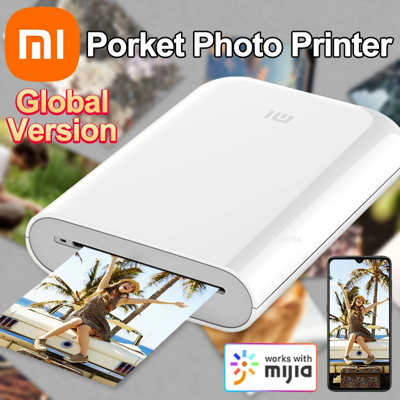 2022 Global Version Xiaomi Printer Mijia Mini Portable Pocket Photo ...