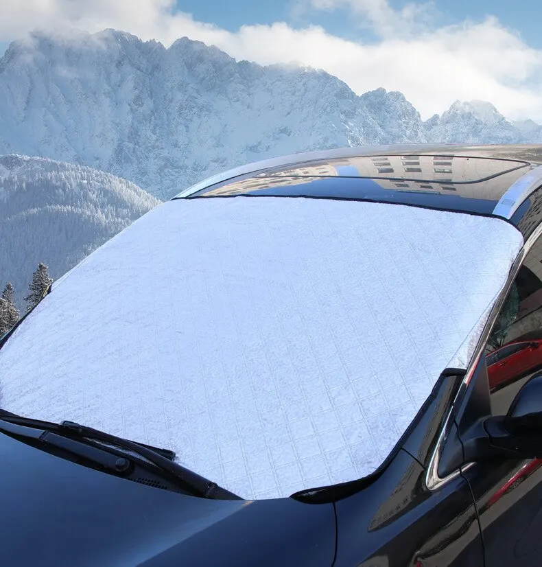 Car Parasol Front Windshield Sunshade Car Anti-exposure Heat Insulation Anti-snow Anti-icing Cover Front Parasol Window Car Clothing Cover