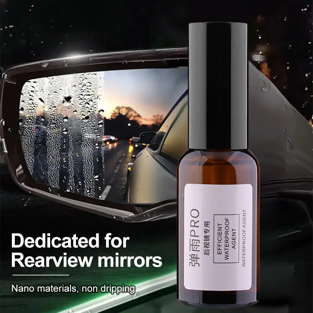 

30ml Rearview Mirror Nano Coating Spray Rainproof Water Repellent Coating Agent Long Lasting Hydrophobic Spray Auto Accessories