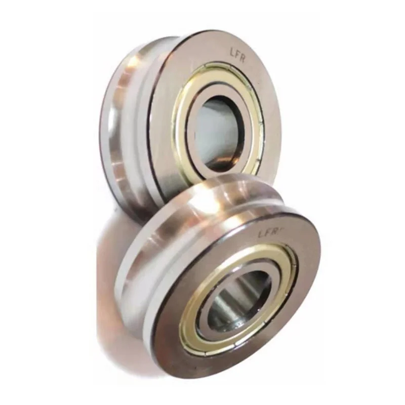 

2 pcs Z8 U-groove Track Double Row Ball Guide Roller Bearing LFR5200-8 KDD NPP 10*32*14 mm