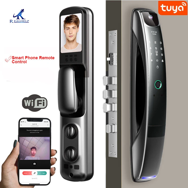 Smartlock Security Door Lock Compatible Alexa Fingerprint Door Lock