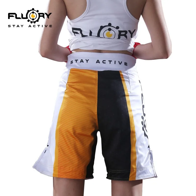 Fluory MMA Fighting Training Pants Long Shorts Men's Kickboxing Pants Professional Boxing Sportswear for Men and Women