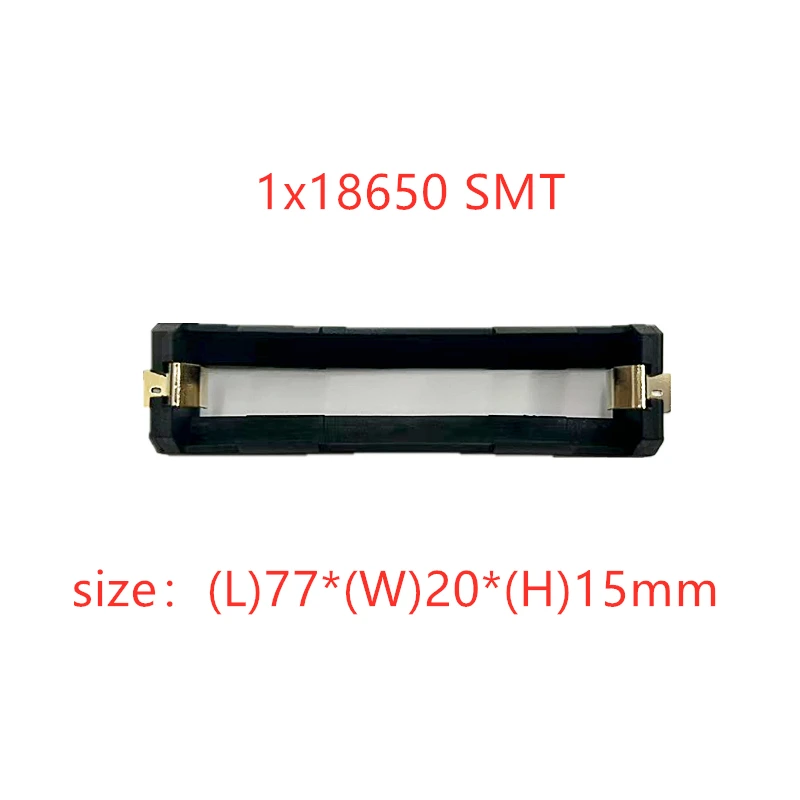 18650 SMD 배터리 박스 보관 케이스, 18650 SMT 배터리 홀더 컨테이너 파워 뱅크, 브론즈 핀, 충전식 SMT 1X 2X 3X 4