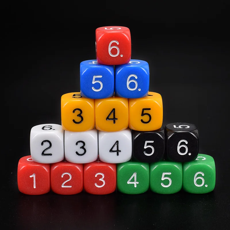 36PCS Montessori Math Games Dice With Numbers 1-6 Kids Learning Resources Educational Toys Classroom Teaching Supplies