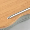 Laptop Mini Table Multifunctional Stands for Pad/Phone/Book Protable Picnic/Camping/Sofa Pillow Seat Cushion Cup Wood Tray 6