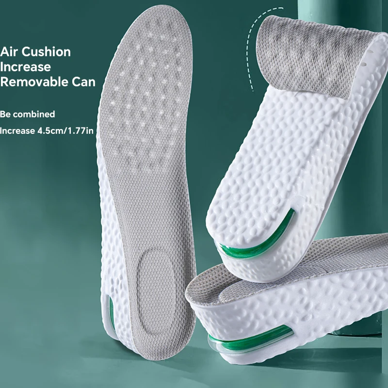 Height Increase Insoles 1 Pair Increase in height insoles Soft and comfortable running insoles 1.5-3.5 cm (0.59-1.38 in) for foot elevation