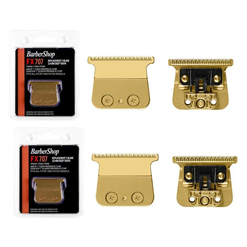 

Trimmer Blade Cutter Head Blades Hair Cutting Machine Knife Head Blades Gold For Babylisspro Blade FX787 & FX726 Trimmers FX707