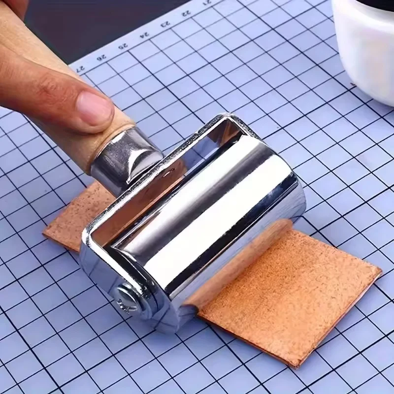 1PC Leather Glue Laminating Roller Leather Press Edge Roller Platen Tools for Craft DIY Laminating Tool for Leather Craft - 6