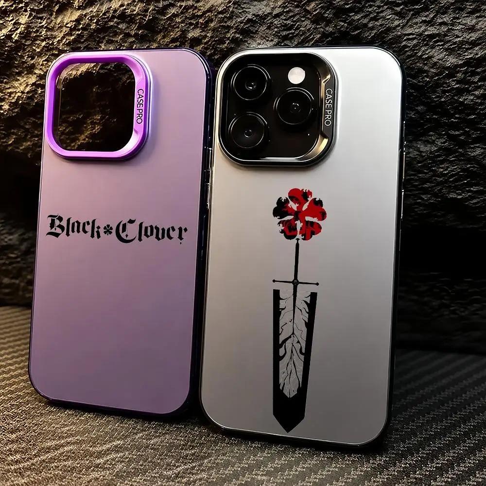Black Clover Logo Shockproof Color Gradient TPU Phone Case