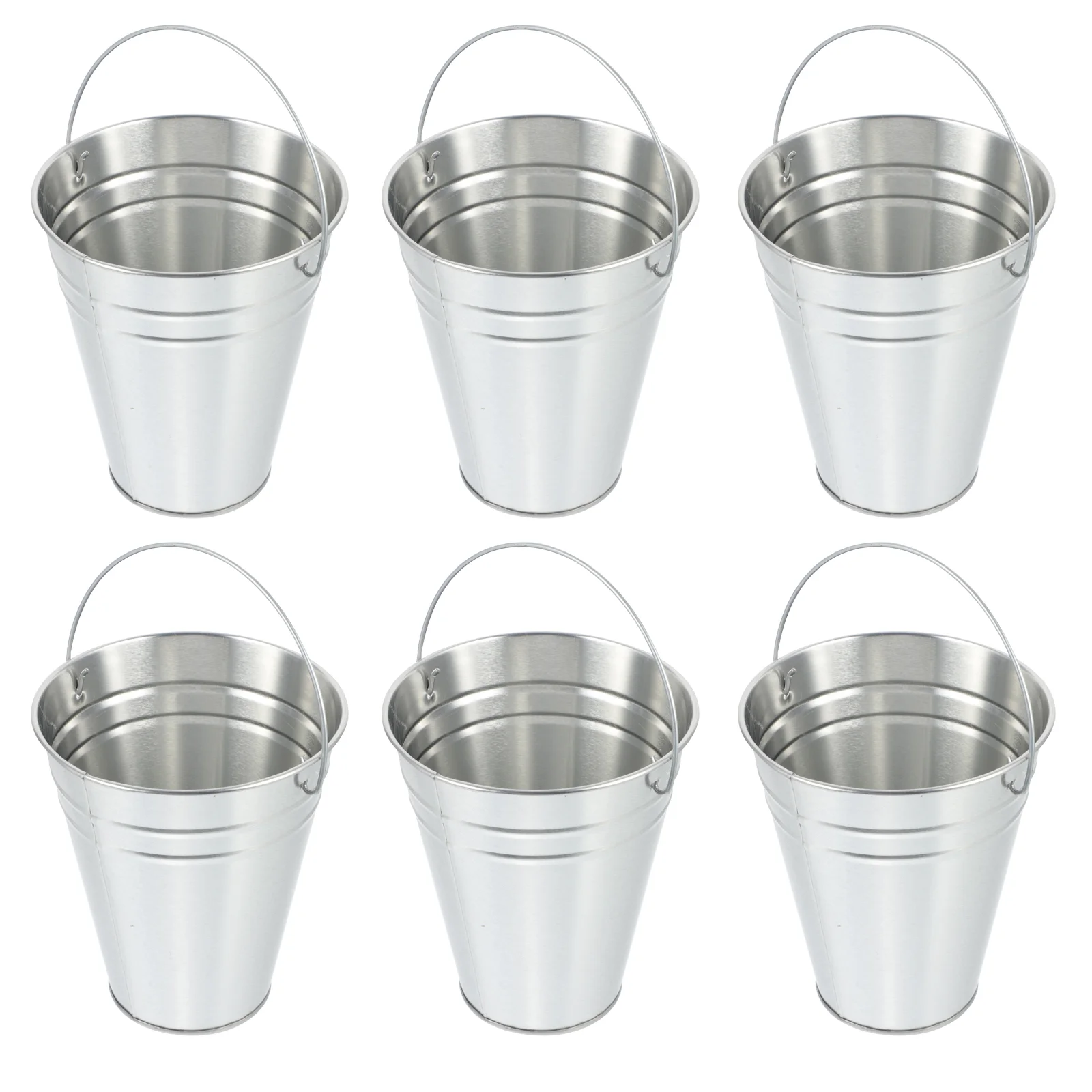 

6Pcs Mini Refrigerator Stands Portable Bear Holders Creative Ice Cube Containers (Silver)