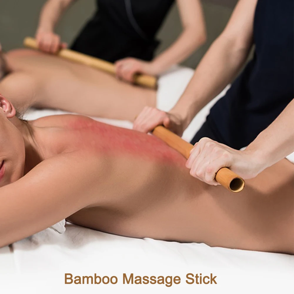 Bamboo Guasha Massage Stick Fat Burner Massager Per Body Back Neck Gouache Therapy Maderoterapia Scraping Beauty Strumento Dimagrante