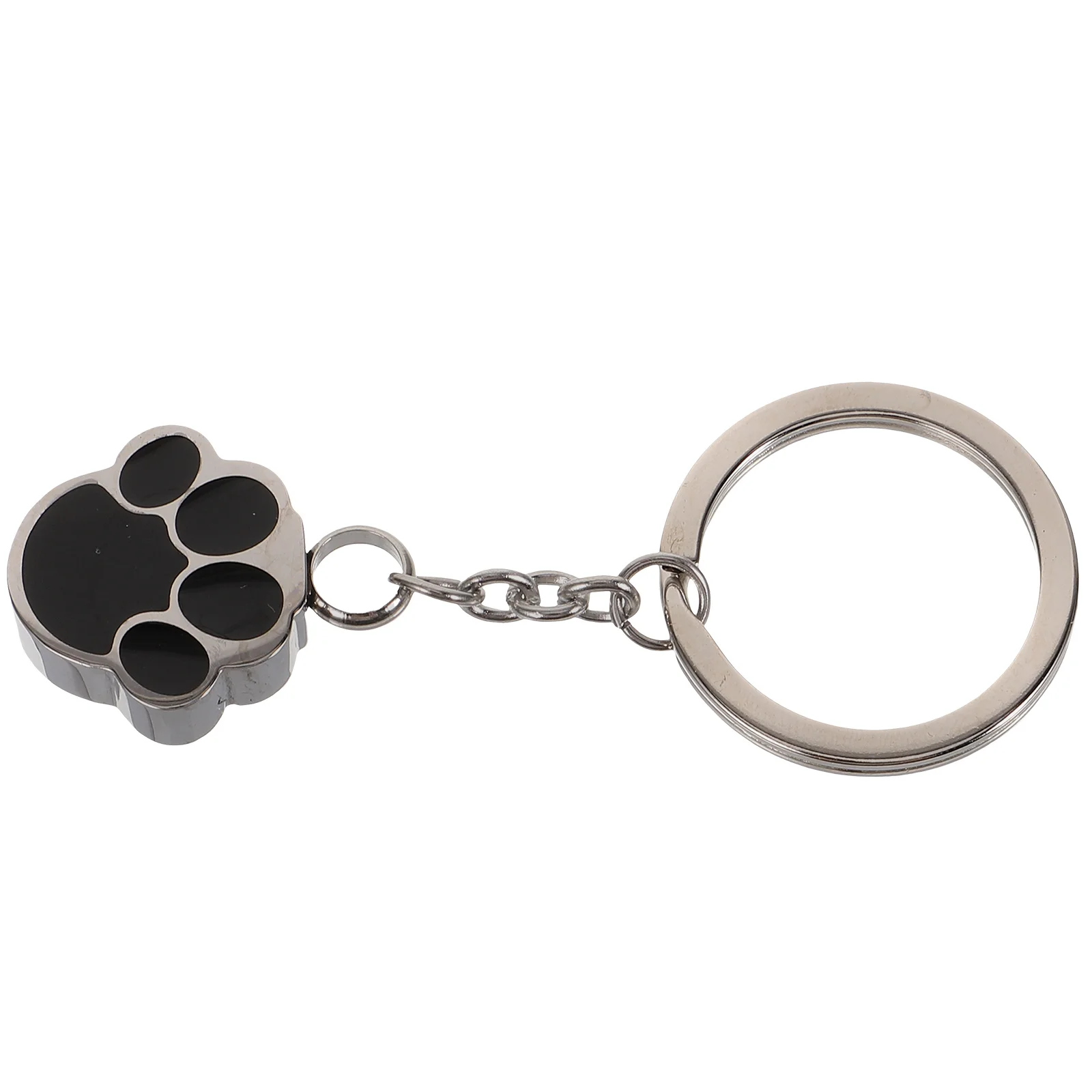 Stainless Steel Dog Paw Print Urn Lightweight Cremation Container For Ashes Keychain Keepsake Box Pet Urns Dog Memorials Pet