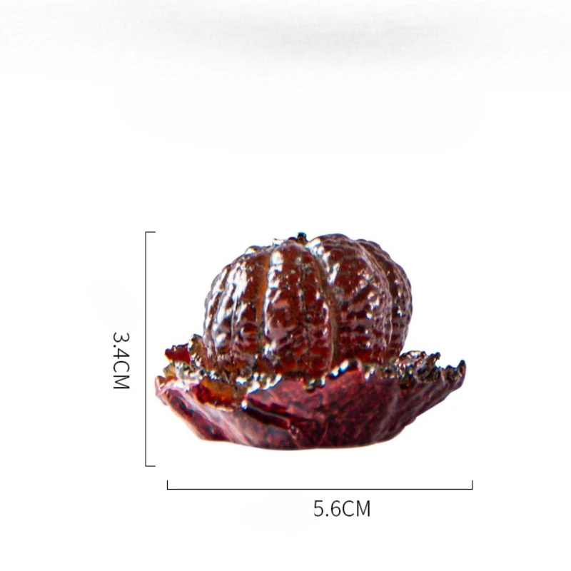 Chinese Resin Color Changing Tea Pet Lucky Orange Model Tea Figurine Ornaments Home Set Decoration Accessories Crafts