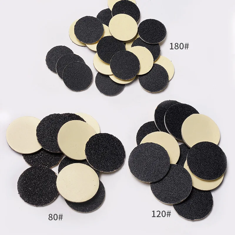 Foot Sanding Paper 50Pcs Round Pedicure Disc 80/120/180 Grits Replacement Self-Adhesive Foot Callus Remover