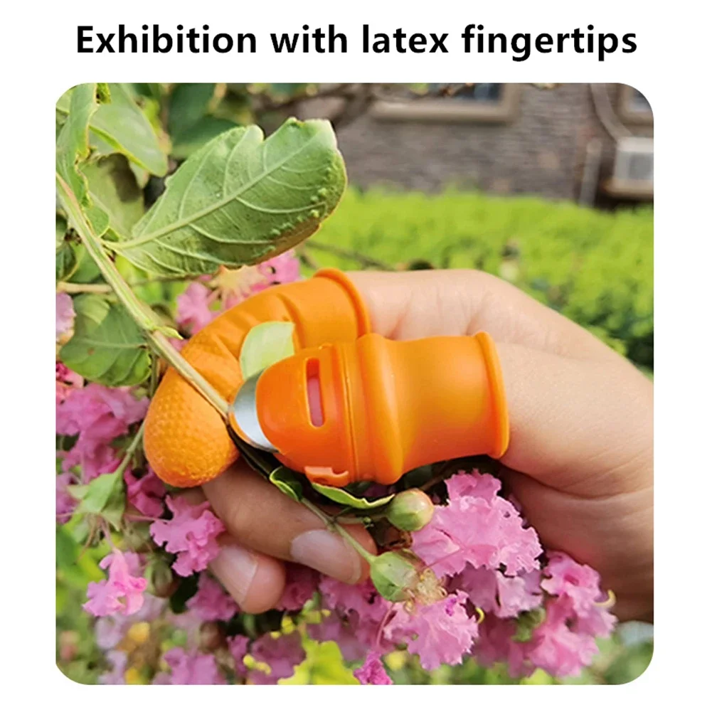 Picking Vegetable Thumb Knife Finger Protector Rubber Cover Thumb Cutter Gardening Tool