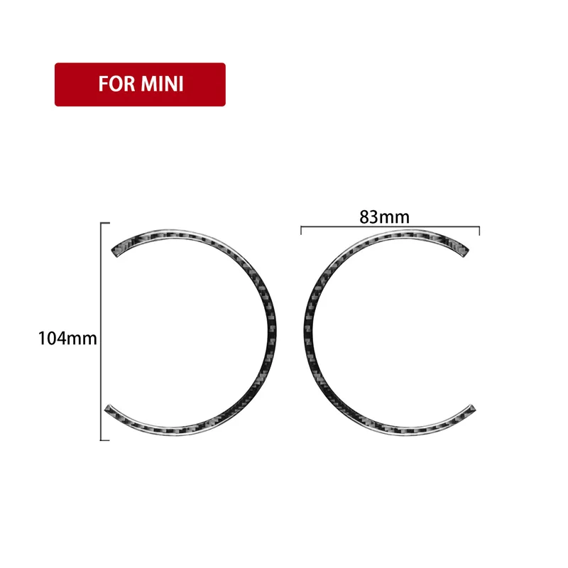 

For Mini Cooper Hardtop 2007-2010 R56 Clubman R55 2009-2010 R57 Carbon Fiber Sticker Car Door Handle Cover Trim Car Accessories