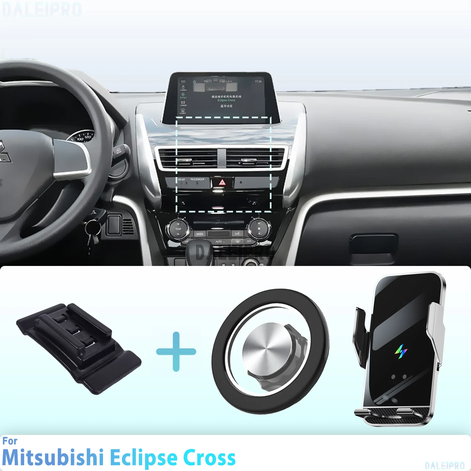 Custom-Fit Magnetic Phone Mount with Smart Sensing Wireless Charging