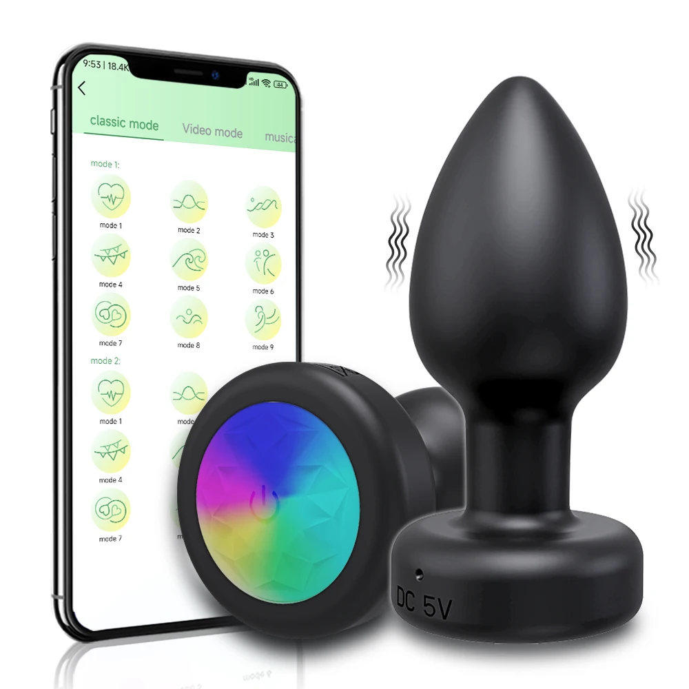 Массажер простаты Vibartor мужской с Bluetooth управлением, беспроводная пробка с дистанционным управлением, взрослые секс-игрушки для мужчин, геев