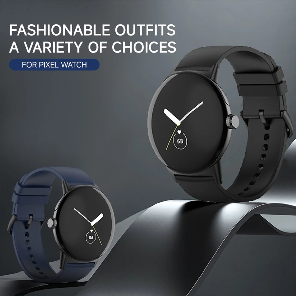 Enhanced Silicone Sport Band for Google Pixel Watch - Smartwatch Wrist Bracelet Accessory