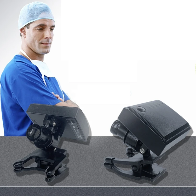 Wireless 5W Loupes LED Headlight Professional Binocluar Magnifier Lupa Headlamp with Clip Brightness Adjustable