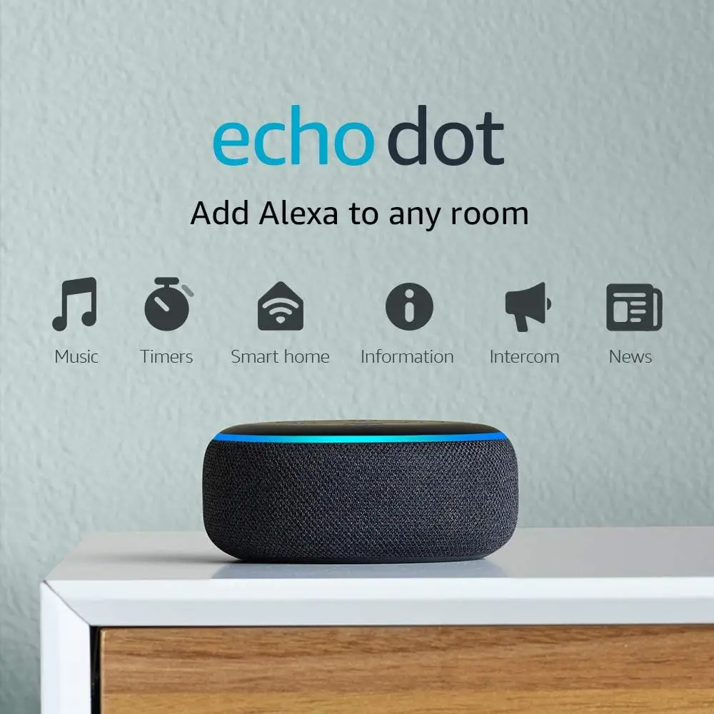 

New Echo Dot 3nd Generation AI Bluetooth Smart Speaker Can Control Same Series of Smart Appliances Voice Assistant Original