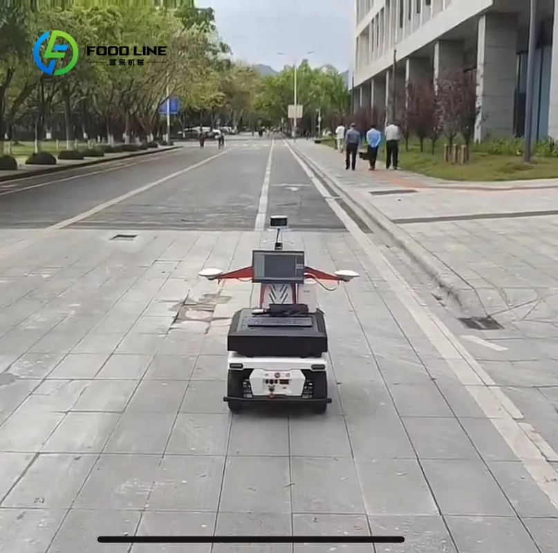 Robot di sicurezza personalizzato con piattaforma a ruote autonoma completa di pattuglia robot con telecomando per fotocamera - immagine 4