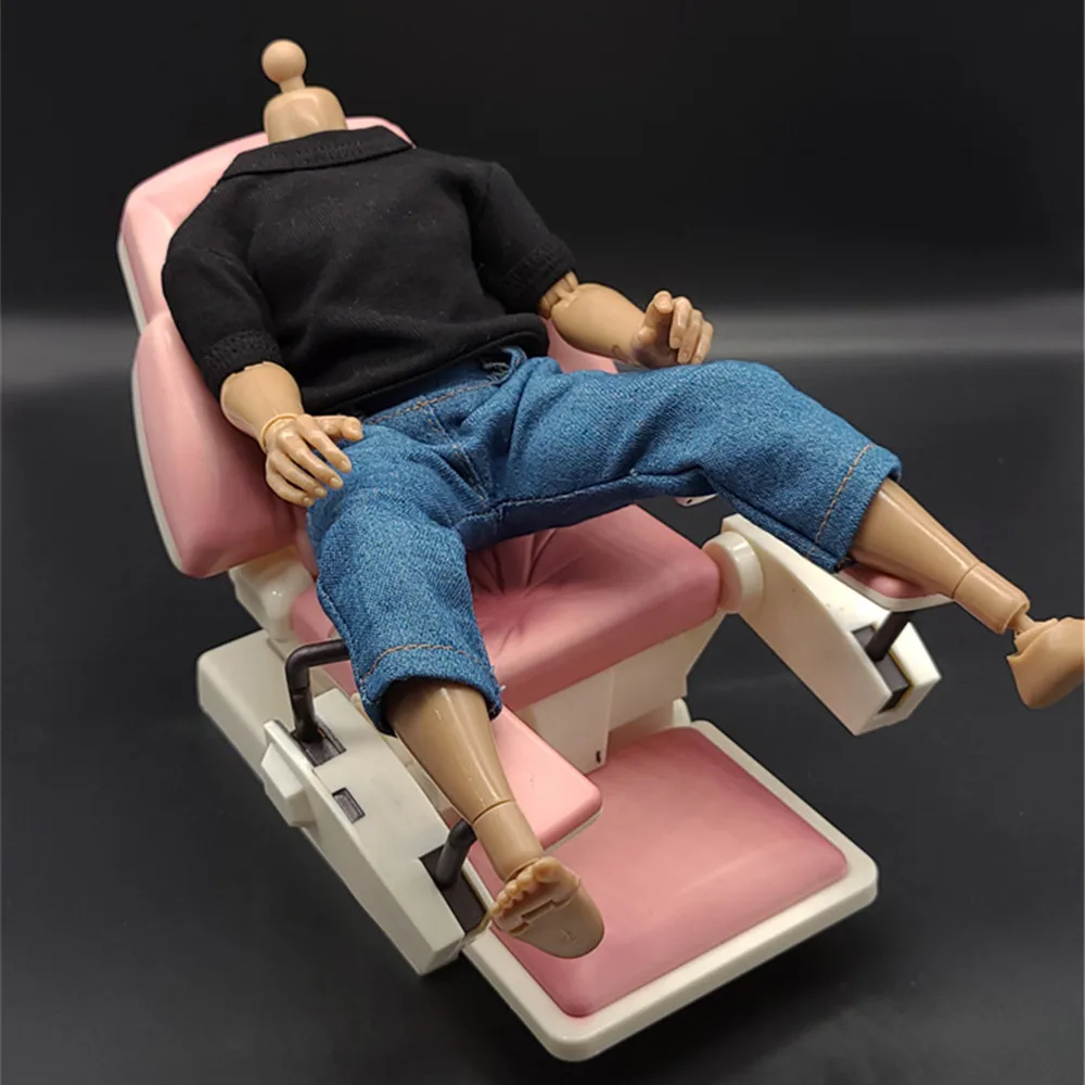 

1/6 Scale Solid Color Cushion Soft Comfortable Hospital Operation Bed Reclining Chair Long Cushion fit 12 inches Action Figure