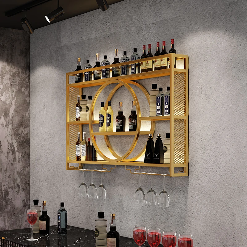 Display Storage Wine Cabinets Retail Small Restaurant Inverted Commercial Wine Rack Buffet Mobile Mueble Para Vino Furnitures