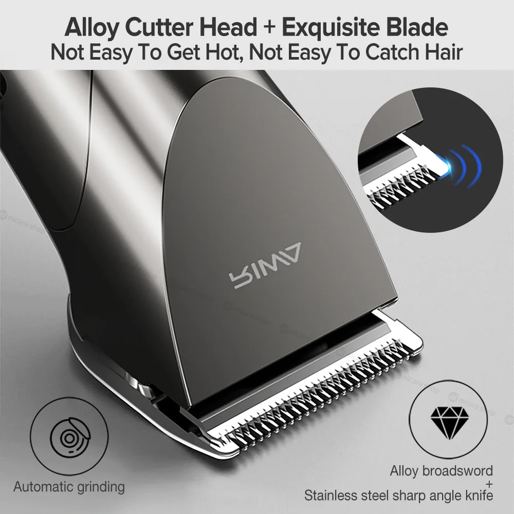 Xiaomi RIWA Washable Hair Trimmer LED Display USB Rechargeable Electric Men Household Self Hair Cutter Hair Clipper Machine 6