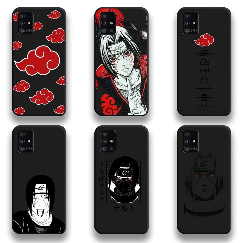 silicone cover with s pen Uchiha Itachi Naruto Phone Case For Samsung Galaxy A52 A21S A02S A12 A31 A81 A10 A20E A30 A40 A50 A70 A80 A71 A51 5G kawaii samsung cases